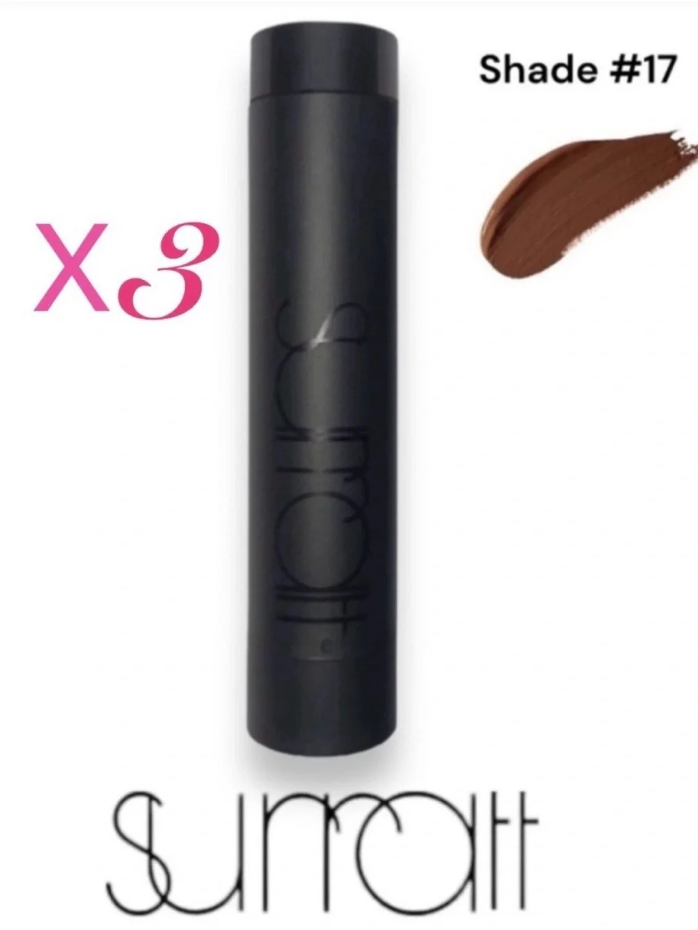3x Surratt Surreal Skin Foundation Wand Shade 17 REFILL | Rich Brown / Yellow